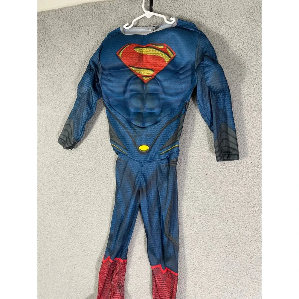 Rubies Superman Man‎ of Steel Jumpsuit Costume Kids Small DC Comics